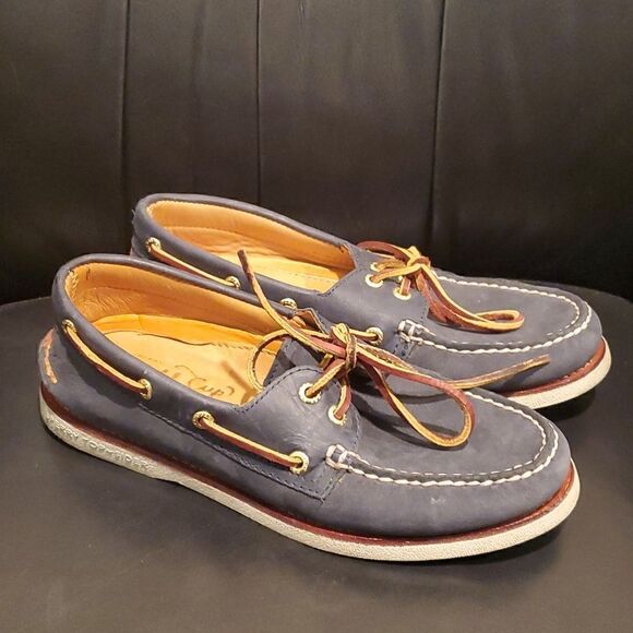 SPERRY Authentic Original Gold Cup Leather Boat Shoes - Size 7 - Picture 1 of 9